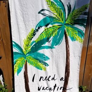 kate spade Other - Kate Spade huge Beach Towel Palm Trees Vacation kate spade Other - Kate Spade huge Beach Towel Palm Trees Vacation